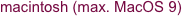 macintosh (max. MacOS 9)